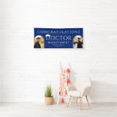 Aangepaste PhD Doctorshoed Doctoraat Afstuderen Spandoek (Insitu)