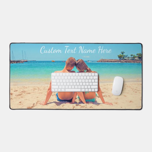 Aangepaste Photo Desk Mat met Uw Foto's en Tekst (Keyboard & Muis)