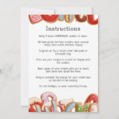 Aangepaste Photo Holiday Cookie Exchange Kaart (Achterkant)