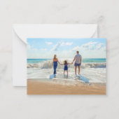 Aangepaste Photo Note Kaart met uw foto's en tekst Notitiekaartje (Achterkant)