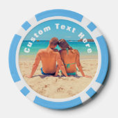 Aangepaste Photo Poker Chips met uw foto's en teks (Achterkant)
