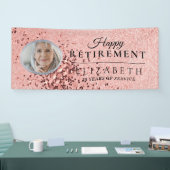 Aangepaste Photo Retirement Party-banner Spandoek (Beurs)