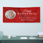 Aangepaste Photo Retirement Party-banner Spandoek (Beurs)