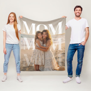 Aangepaste PhotoPop Moeder Fleece Deken