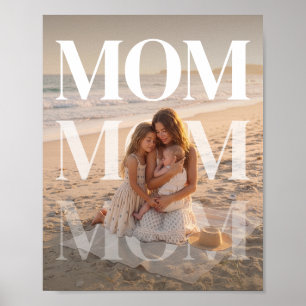 Aangepaste PhotoPop Moeder Poster