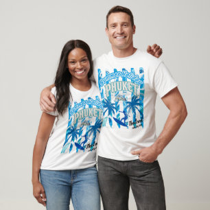 Aangepaste Phuket Thailand Reizen Vloeibare Gestre T-shirt