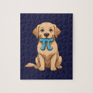 Aangepaste Pi Day Hond met Pi symbool Happy Pi D Legpuzzel