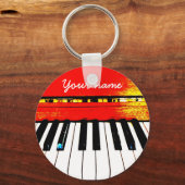 Aangepaste Piano Keys-Sleutelhanger Sleutelhanger (Voorkant)