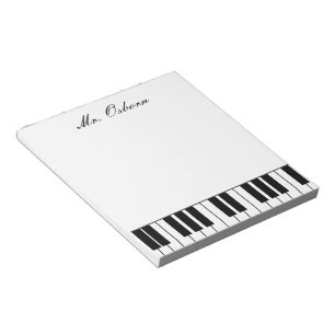Aangepaste piano-laptop notitieblok