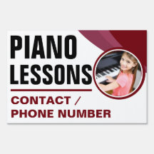 Aangepaste Piano Lessen Yard teken