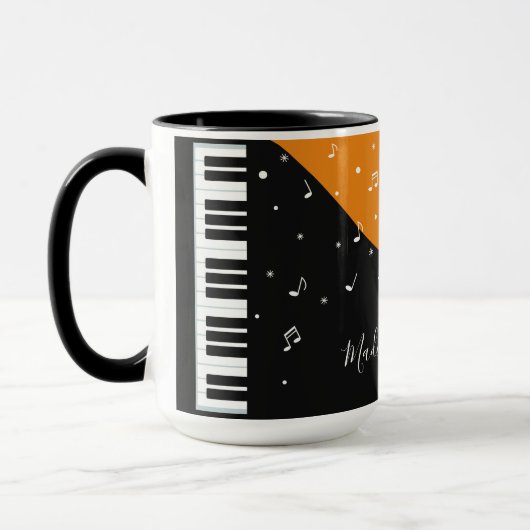 Aangepaste Piano Music-mokken Mok (Links)