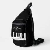 Aangepaste piano sleutels sling tas voor docent of (Rechterhoek)