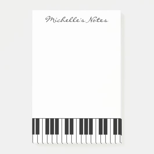 Aangepaste pianokapsticknoten voor pianist post-it® notes (Voorkant)