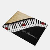 Aangepaste pianoketoestel met Rozen deurmat (Schuin)