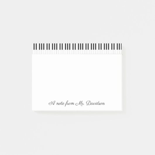 Aangepaste pianoketoestellen post-it® notes (Voorkant)