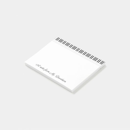 Aangepaste pianoketoestellen post-it® notes (Schuin)