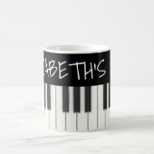 Aangepaste pianotoetsen koffiemok (Center)