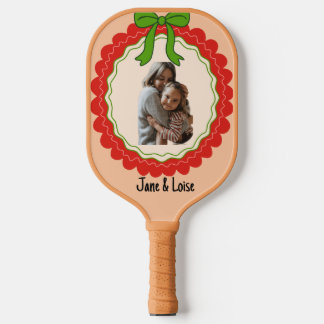 Aangepaste Pickleball Paddle Foto Tekst Sport Ontw