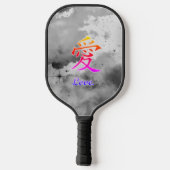 AANGEPASTE PICKLEBALL PADDLE TIGER MET STORM CLOUD (Achterkant)