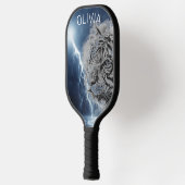 AANGEPASTE PICKLEBALL PADDLE TIGER MET STORM CLOUD (Links)