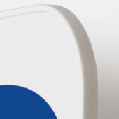 Aangepaste pickleball racket met Evil Eye logo (Links Detail)