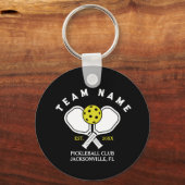 Aangepaste Pickleball Team Sleutelhanger – Club Na (Achterkant)