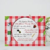 Aangepaste picknick-uitnodigingen kaart (Staand voorkant)