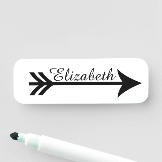 Aangepaste pijl naamplaatje (In situ)