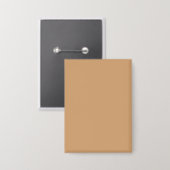 Aangepaste pin Button - Warm Sand Rectangle (Voorkant / Achterkant)