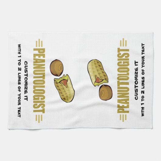 Aangepaste pinda theedoek (Horizontaal)