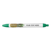 Aangepaste pineappelafdrukpennen met aangepaste te zwarte inkt pen (Voorkant)