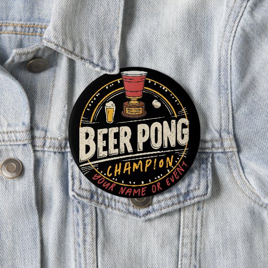 Aangepaste Ping Pong Beer League Ronde Button 4,0 Cm (In situ)