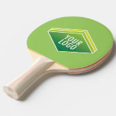 Aangepaste Ping Pong Paddle met uw bedrijf Logo Tafeltennisbatje (Voorkant Gekanteld)