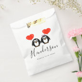 Aangepaste pinguïn cartoon bruiloft partij gunst t bedankzakje (Gezegeld)