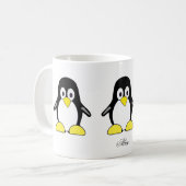 Aangepaste pinguïns koffiemok (Voorkant links)