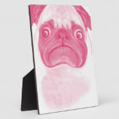 Aangepaste PINK Grumpy Puggy Fotoplaat (Zijkant)