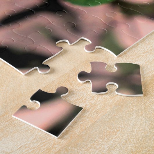 AANGEPASTE PINKROSE OP WIJNPUZZLE LEGPUZZEL (Zijkant)