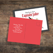 Aangepaste piraten bedankkaart voor kinderen briefkaart