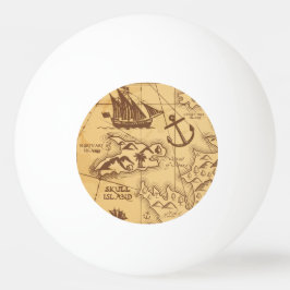 Aangepaste Piratenkaart landpunt Familie Pingpongballen