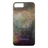 Aangepaste pisces Grunge Zodiac Phone Case (Achterkant)