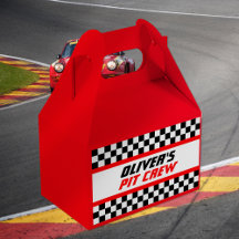 Aangepaste Pit Crew Checkered Flag Party