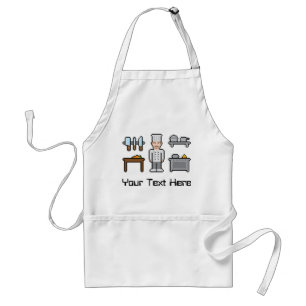 Aangepaste pixel Chef Standaard Schort