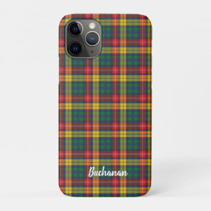 Aangepaste Plaid Clan Buchanan Gepersonaliseerde n iPhone 11 Pro Hoesje
