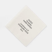 Aangepaste Plain Edge Luncheon Papier Servet Sjabl (Hoek)