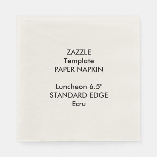 Aangepaste Plain Edge Luncheon Papier Servet Sjabl (Voorkant)