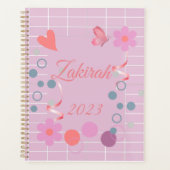 Aangepaste planner Aangepaste naam roze planner (Voorkant)
