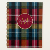 Aangepaste planner gingham patroon stijl (Voorkant)