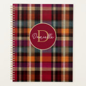 Aangepaste Planner Gingham Patroon Stijl (Voorkant)