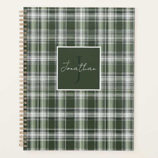 Aangepaste Planner Gingham Patroon Stijl (Voorkant)