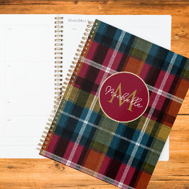 Aangepaste planner gingham patroon stijl